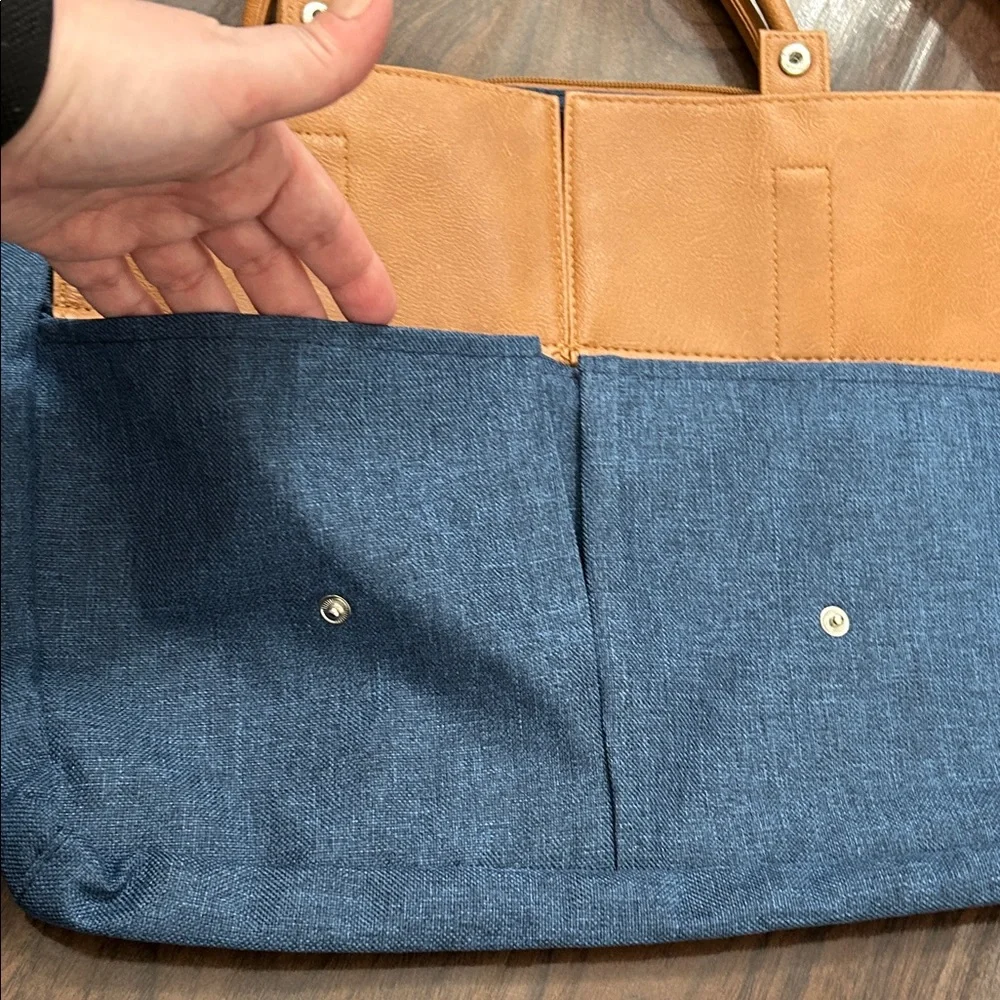 AARP Stylish Canvas Courier Tote Bag